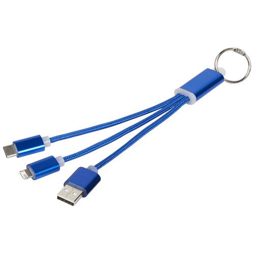 Metal 3-in-1 Ladekabel mit Schl�sselanh�nger